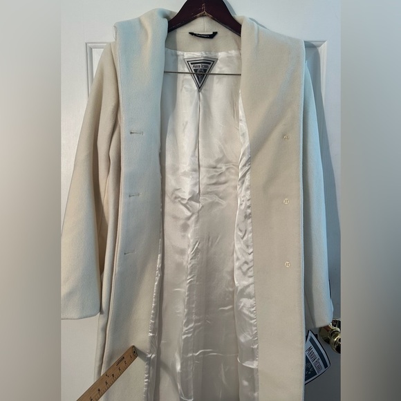 MARVIN RICHARDS 6P Wool Cashmere Dress Coat Italian Fabric Mandarin Collar LUXE - Picture 3 of 14